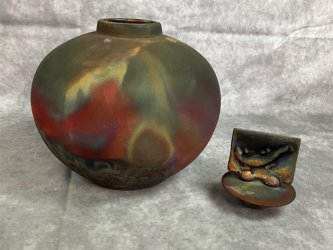 Raku Ceramic Pot - 2
