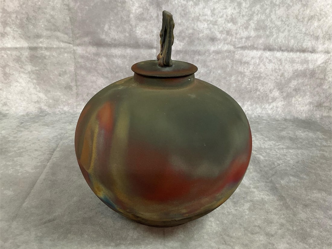 Raku Ceramic Pot - 3
