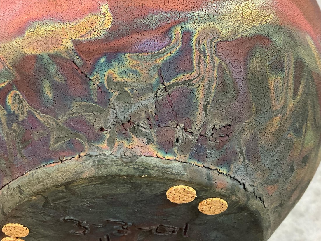 Raku Ceramic Pot - 4