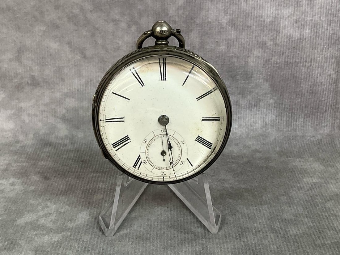 Sterling Silver 1800s Pocket Watch (1 of 7)