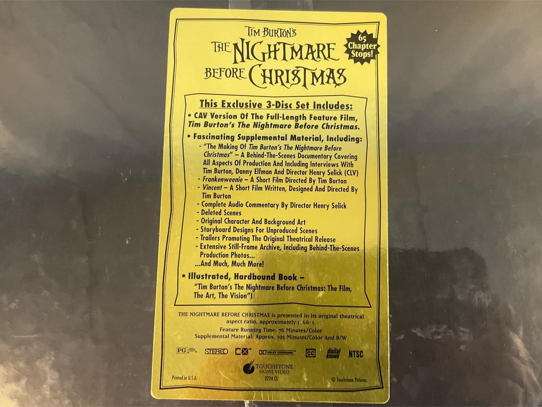 Laserdisc Nightmare Before Christmas - 10