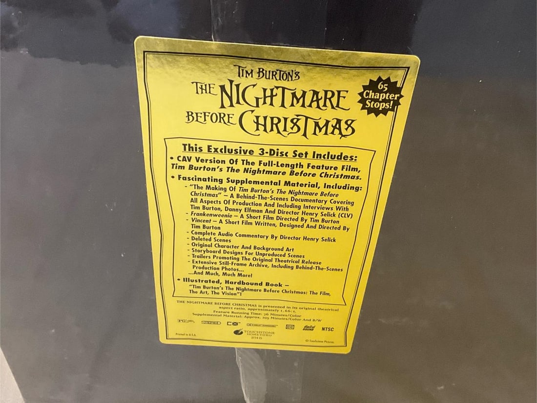 Laserdisc Nightmare Before Christmas - 9