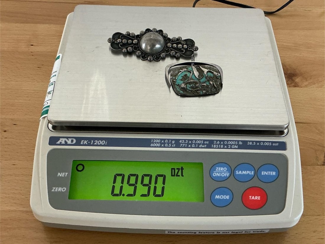 Silver Brooch & Pendant - 6