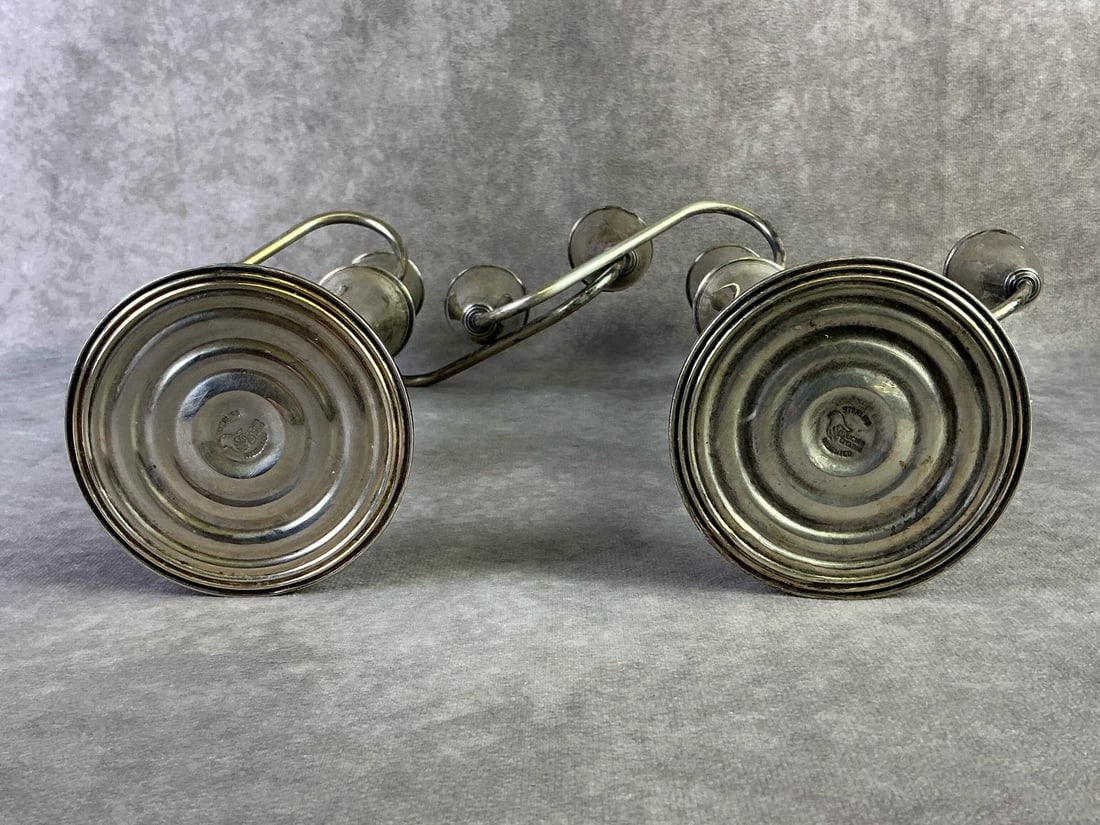 Sterling Silver Candelabras - 4