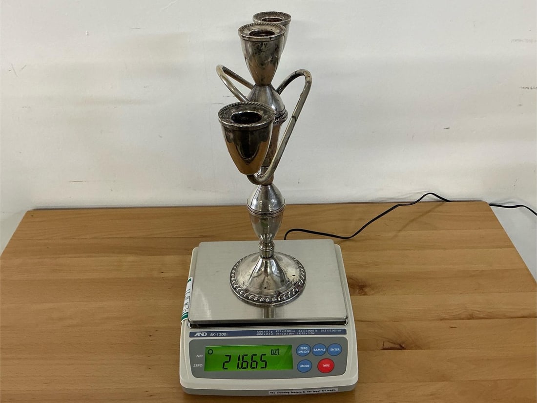 Sterling Silver Candelabras - 8