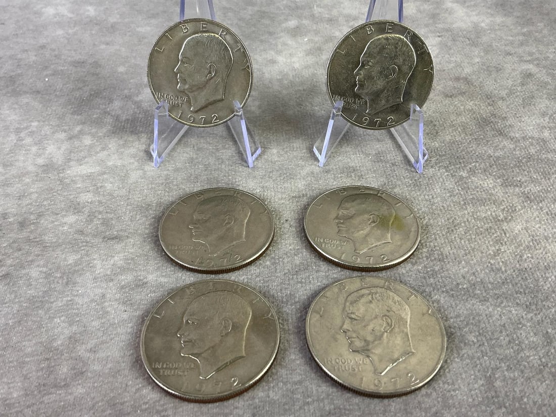 1972 Eisenhower Dollar Coins - 2