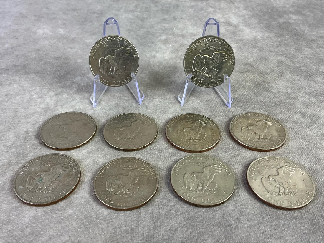 1972 Eisenhower Dollar Coins - 5