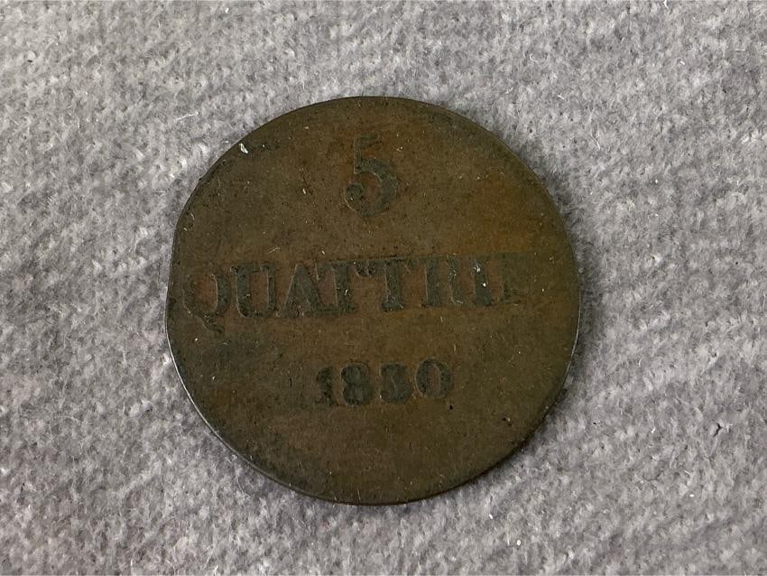 1830 Quattrini Coin - 2