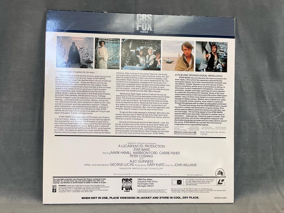 Star Wars Videodisc Trilogy - 3