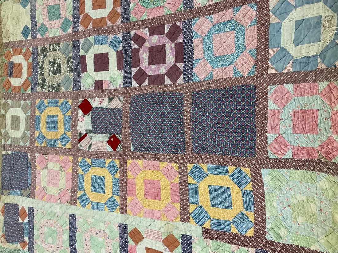 Multi Colored Patchwork Quilt (1 of 5)