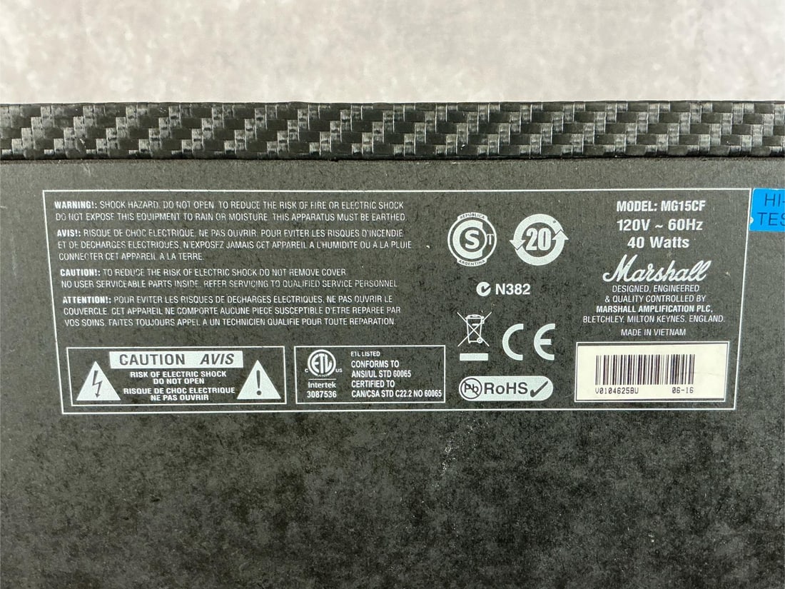 Marshall MG15 CF Amp - 4