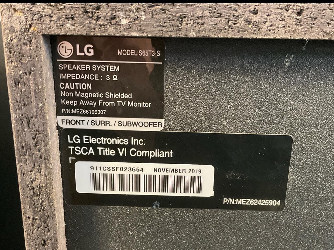 LG Surround Sound - 4