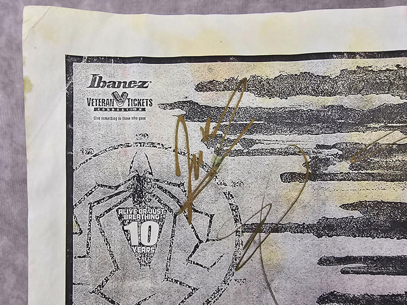 Autographed Killswitch Printout - 2