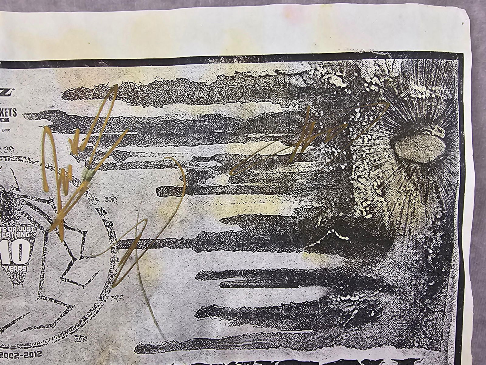 Autographed Killswitch Printout - 3