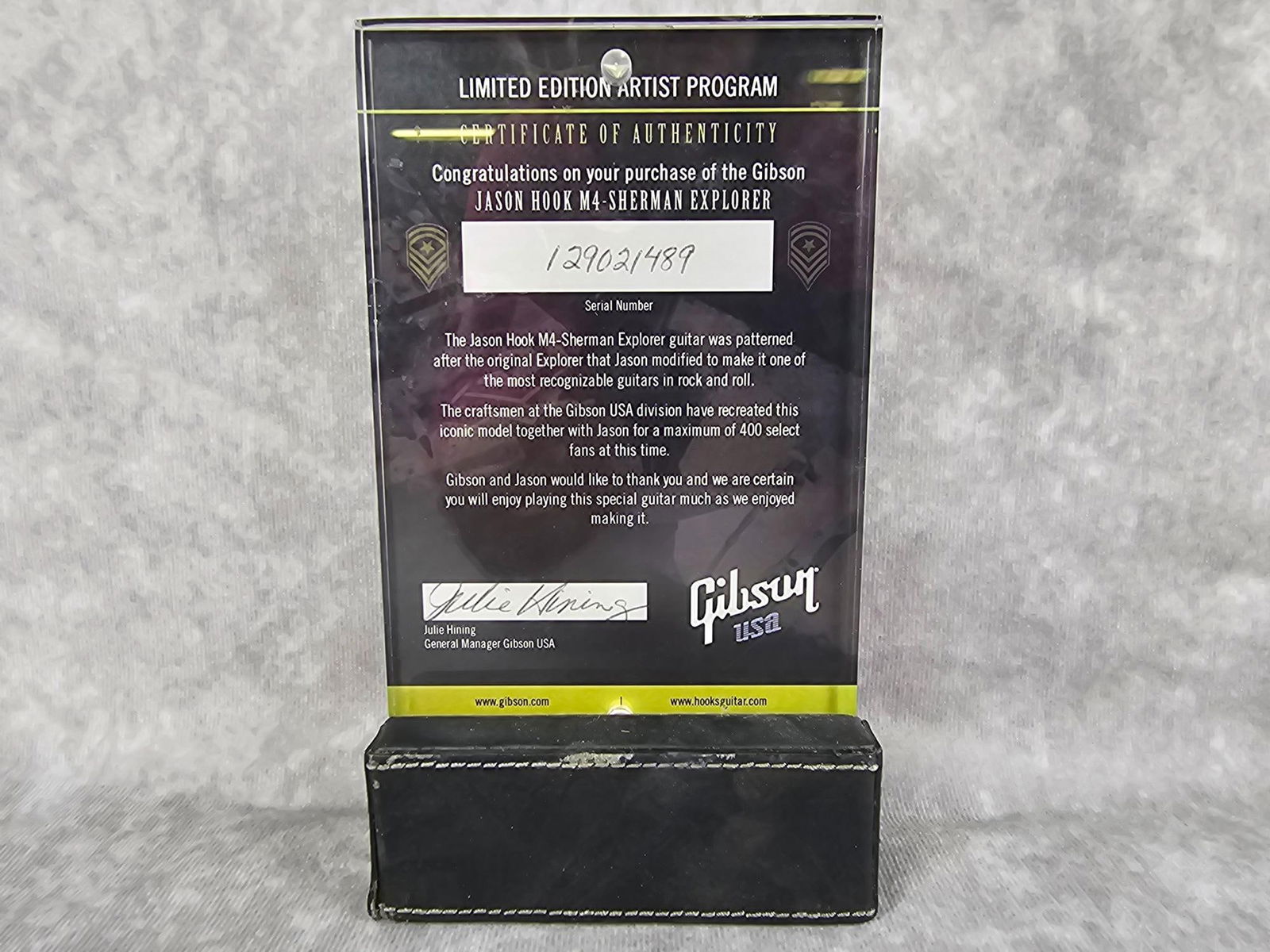 Jason Hook Autograph - 4