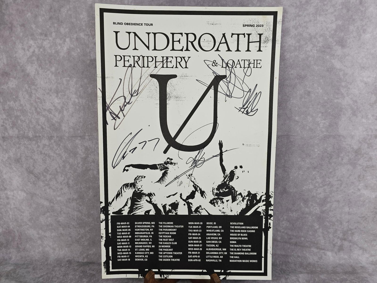 Autographed Underoath Poster - 2
