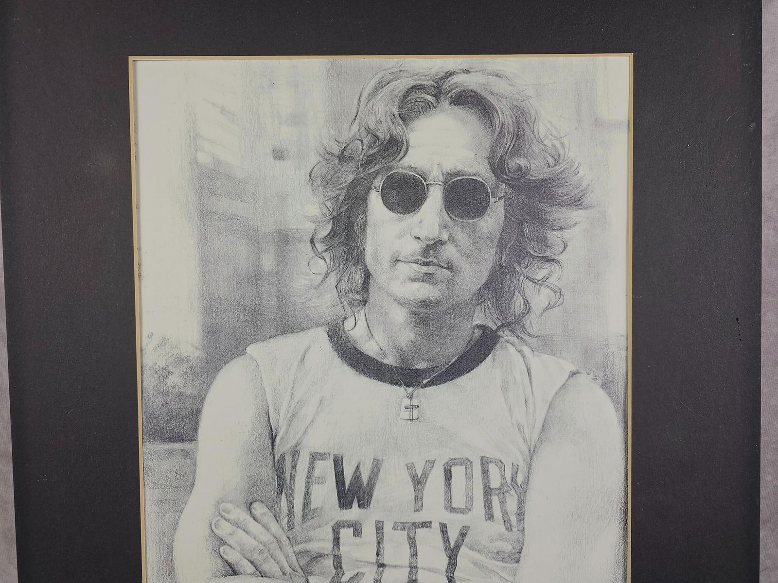 John Lennon Print Signed - 3