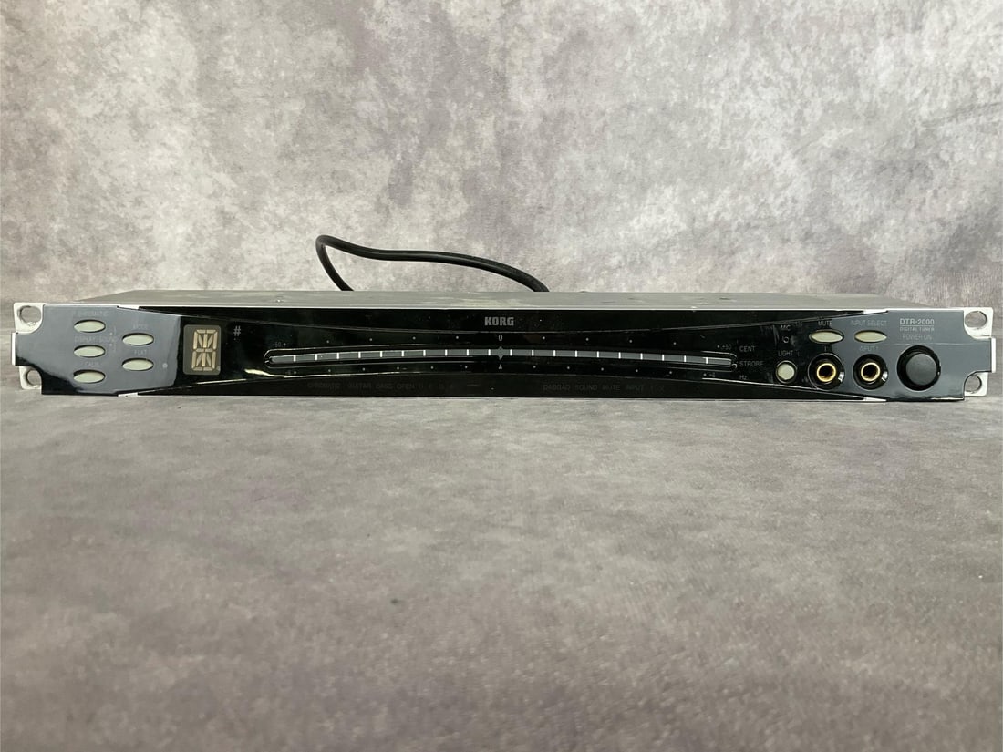 Korg DTR-2000 Digital Tuner: Model dtr-2000. Serial number 017286. Good used condition, tested powers on. Measures 19 inches long x 3.5 inches wide.