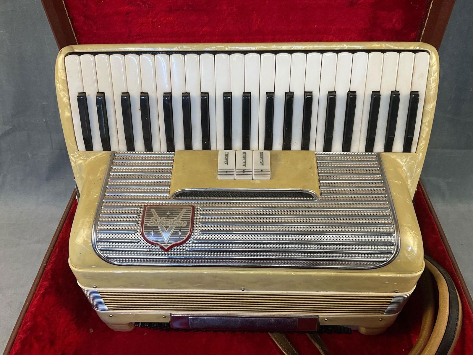 Silvertone Accordian - 3