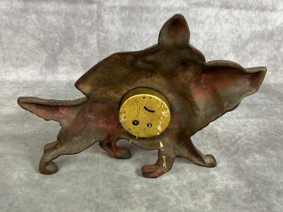 Cast Iron Mantel Clock - 3
