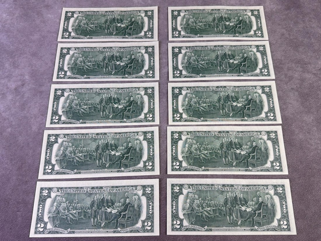 Jefferson Two Dollar Bills - 7