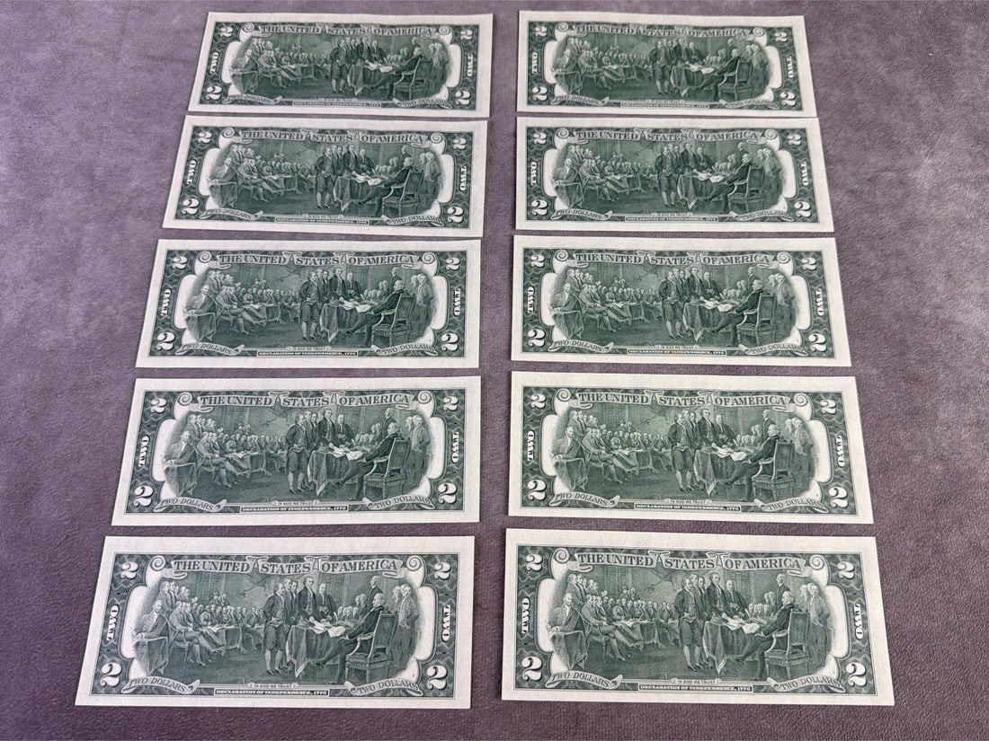 Jefferson Two Dollar Bills - 7