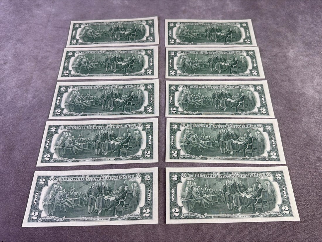 Jefferson Two Dollar Bills - 7