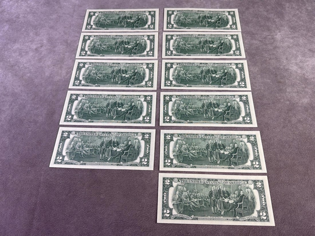 Jefferson Two Dollar Bills - 6