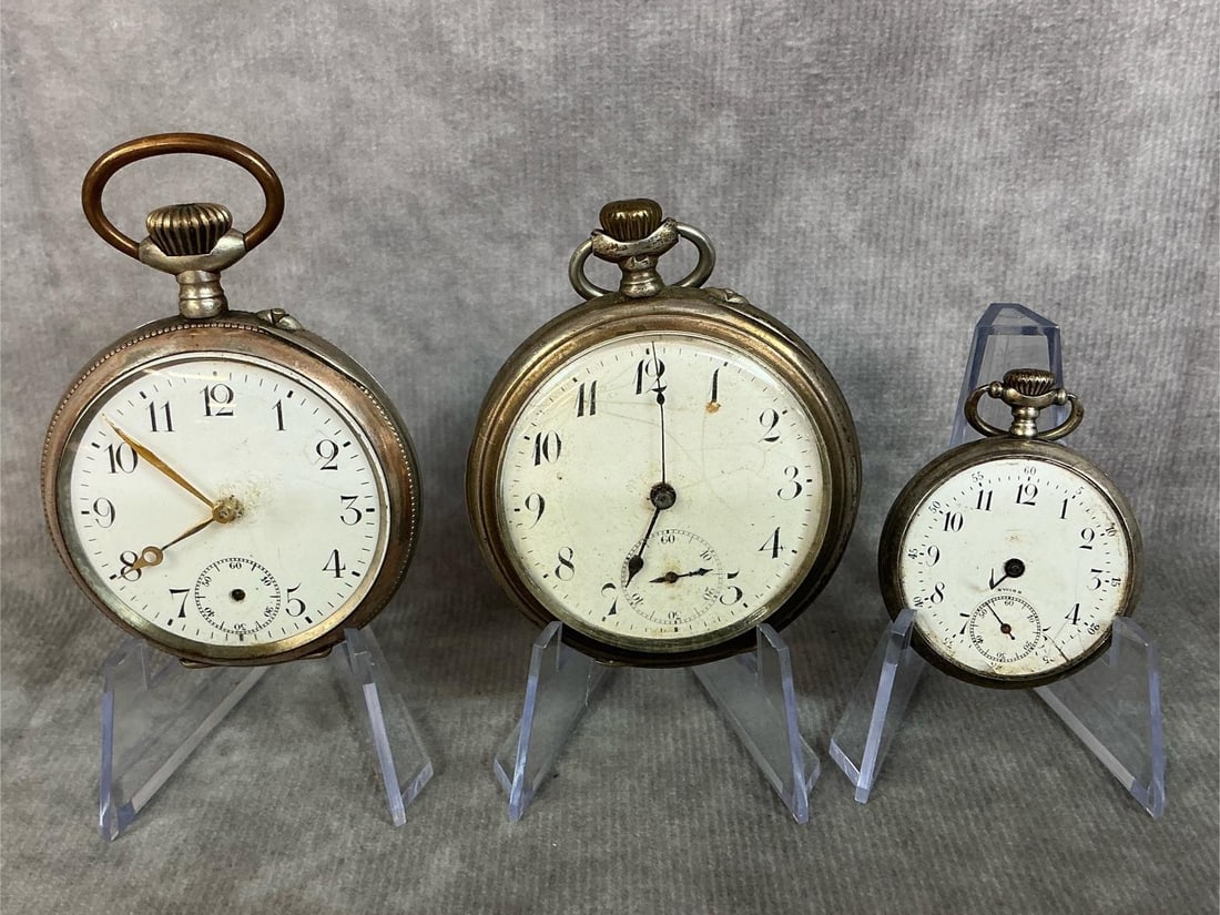 Sterling & Coin Silver Pocket Watches (1 of 14)