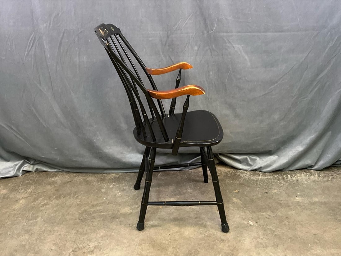 Stenciled Windsor Armchair - 2