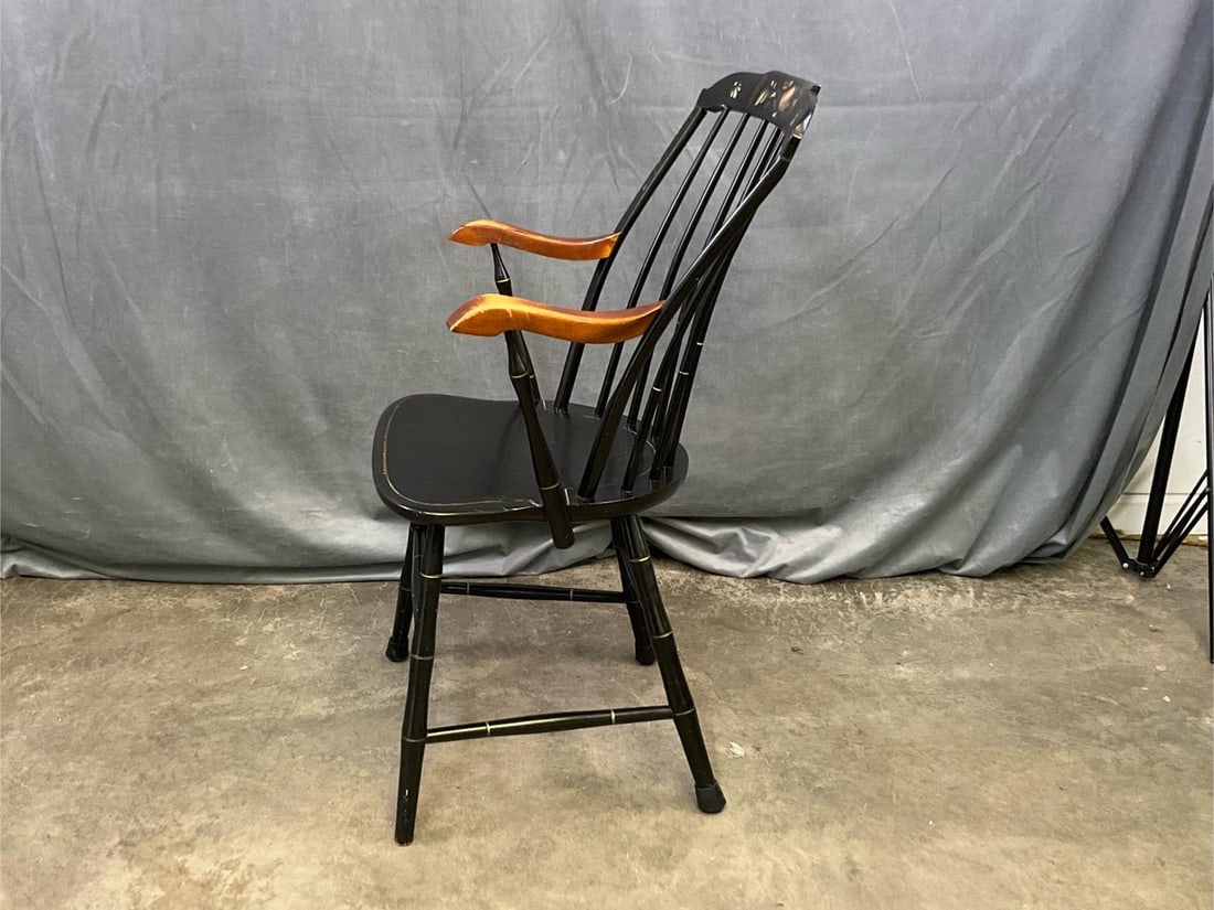 Stenciled Windsor Armchair - 4