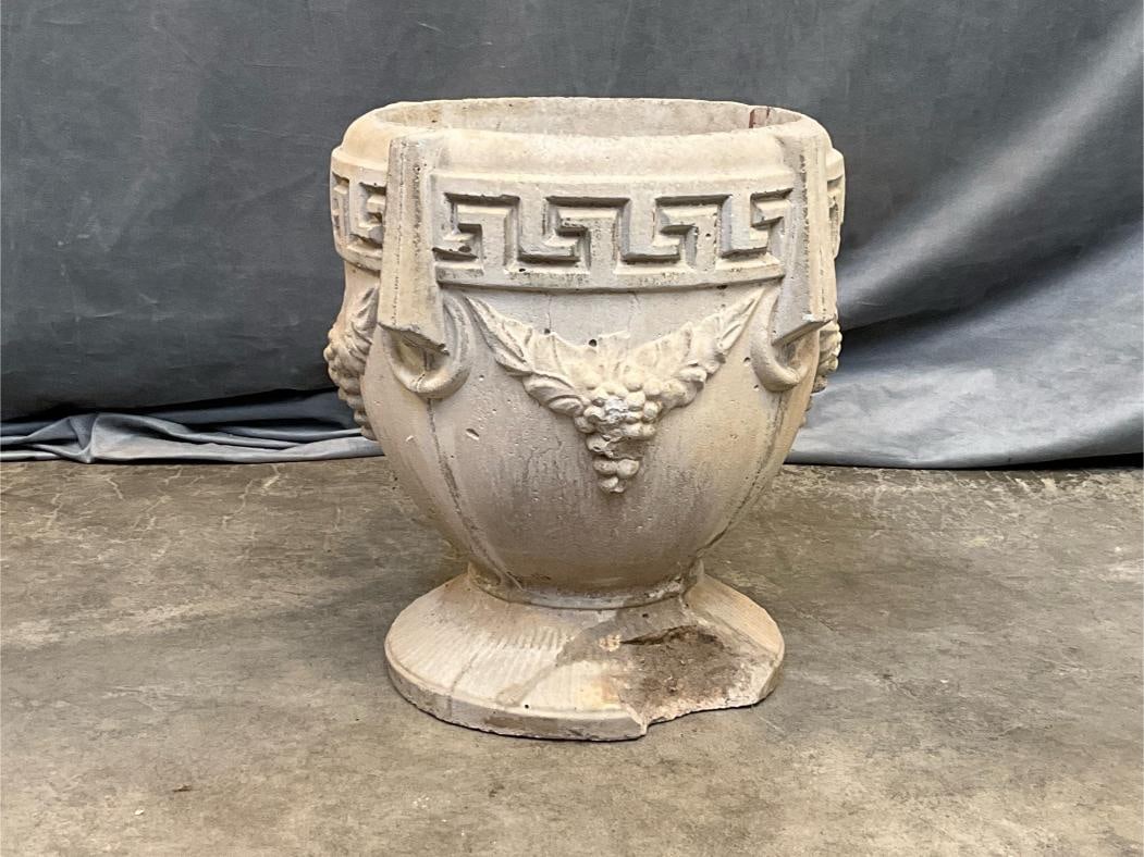 Neoclassical Concrete Planter - 3