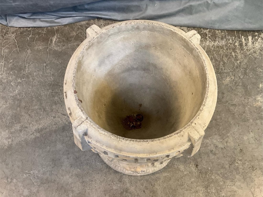 Neoclassical Concrete Planter - 5