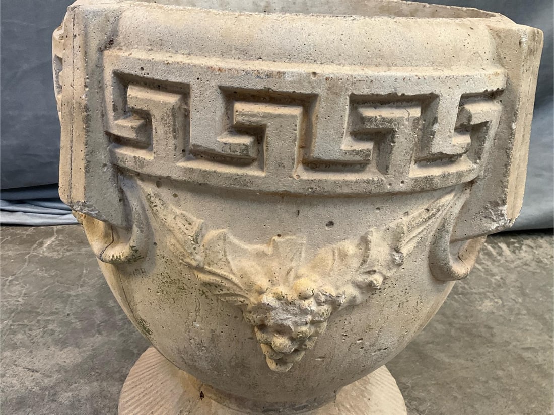 Neoclassical Concrete Planter - 6