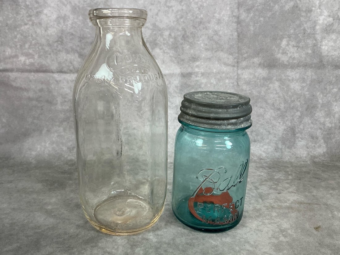 Collectible Bottles, Glass Knobs, Thermometer, & More - 2