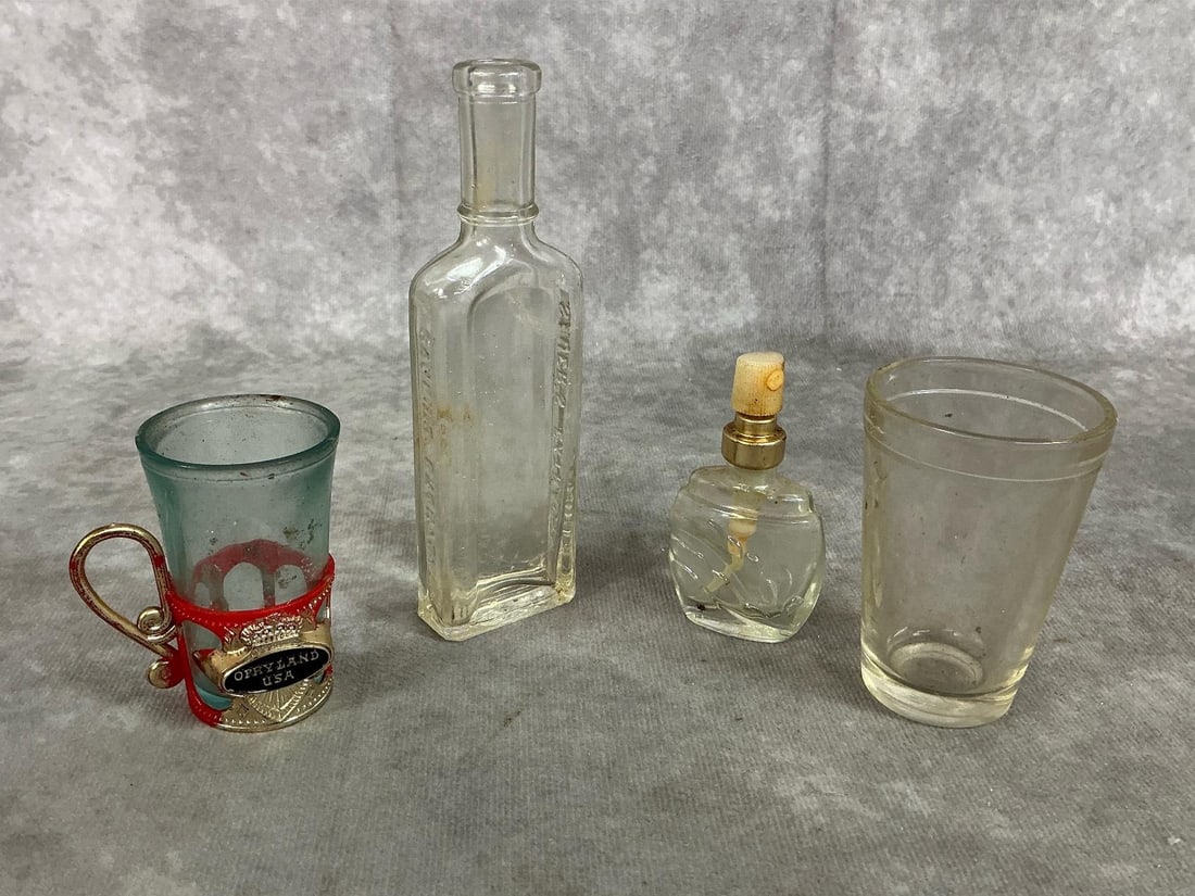 Collectible Bottles, Glass Knobs, Thermometer, & More - 5