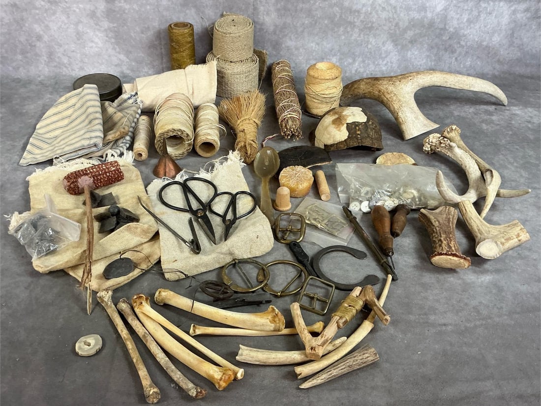 Colonial Tools, Fabric, & More (1 of 10)