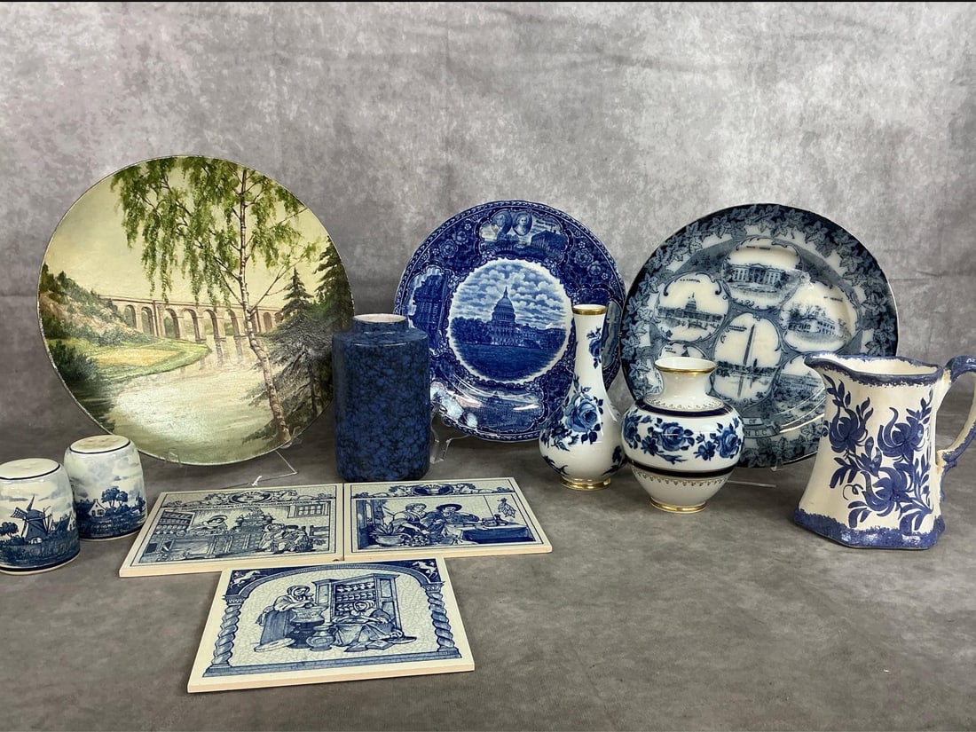 Blue and White Porcelain & Tin Art (1 of 12)