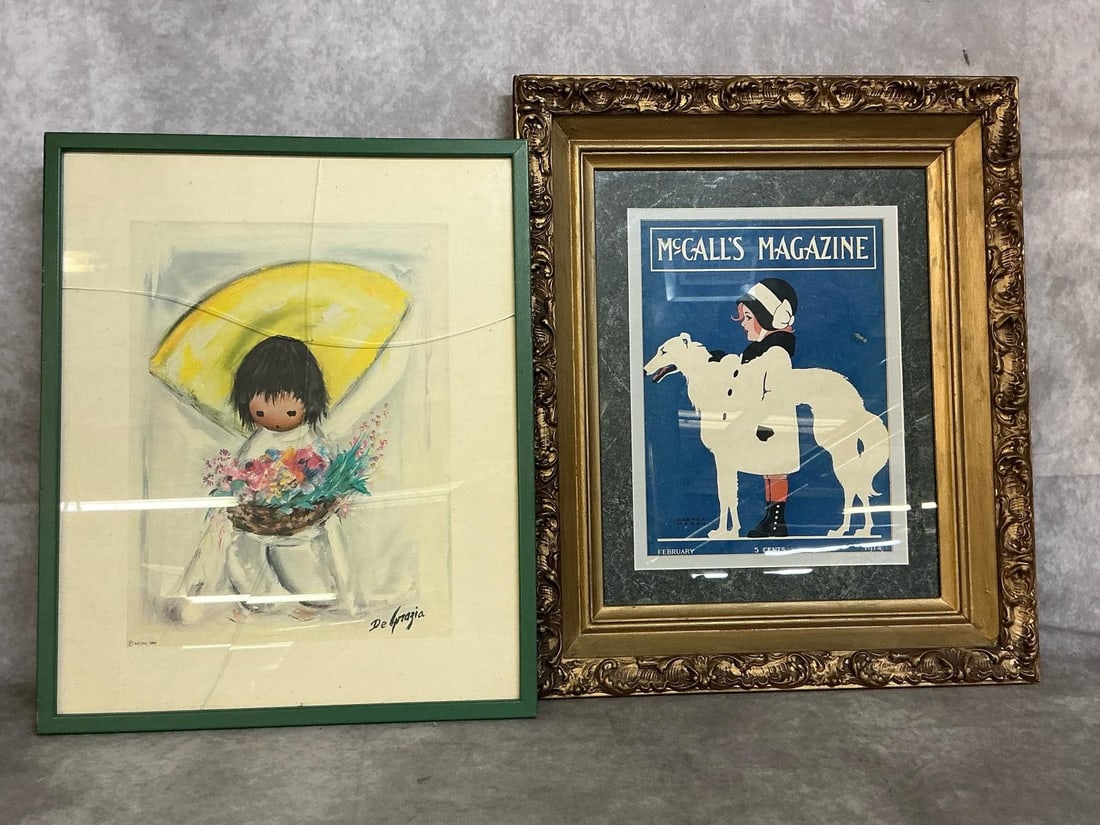 McCall's Magazine Framed Cover & De Grazia Print (1 of 7)