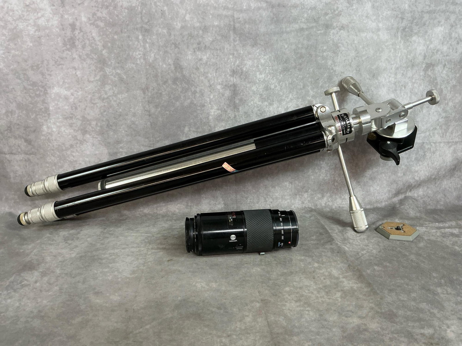 Brilliant Tripod & Minolta Camera Lens (1 of 6)