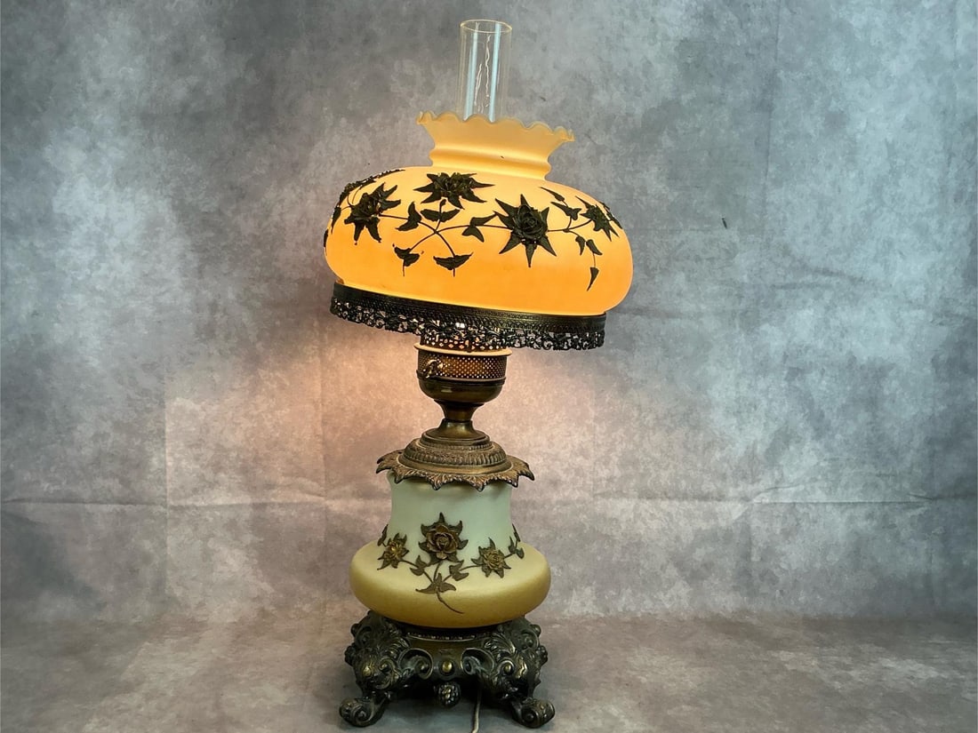 Victorian Hurricane Lamp (1 of 5)