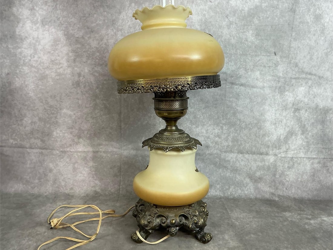 Victorian Hurricane Lamp - 4