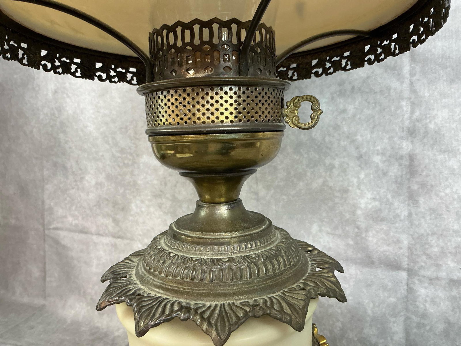 Victorian Hurricane Lamp - 5