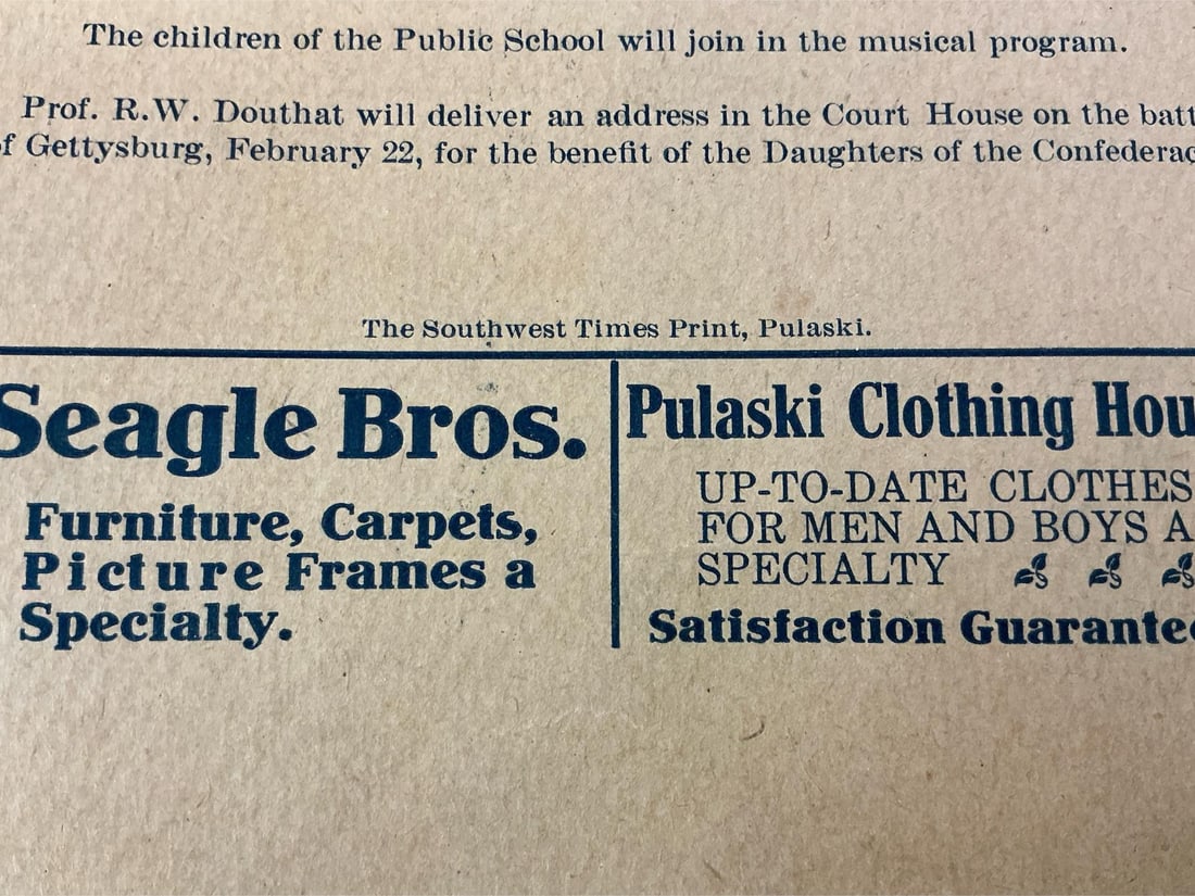 Program Honoring Robert E Lee in Pulaski VA - 5