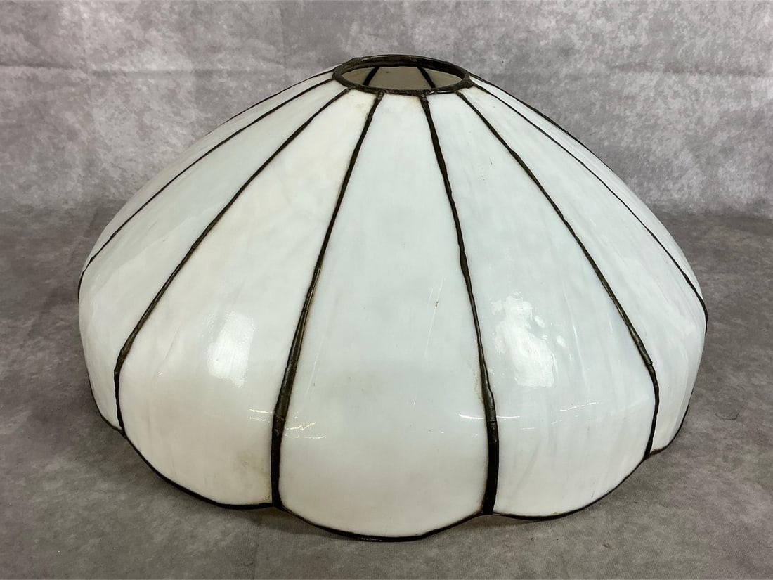 White Glass Lamp Shade (1 of 4)