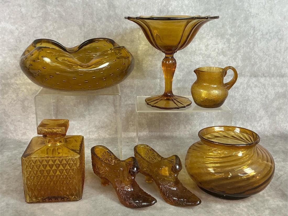 Collection of Amber Glassware (1 of 7)