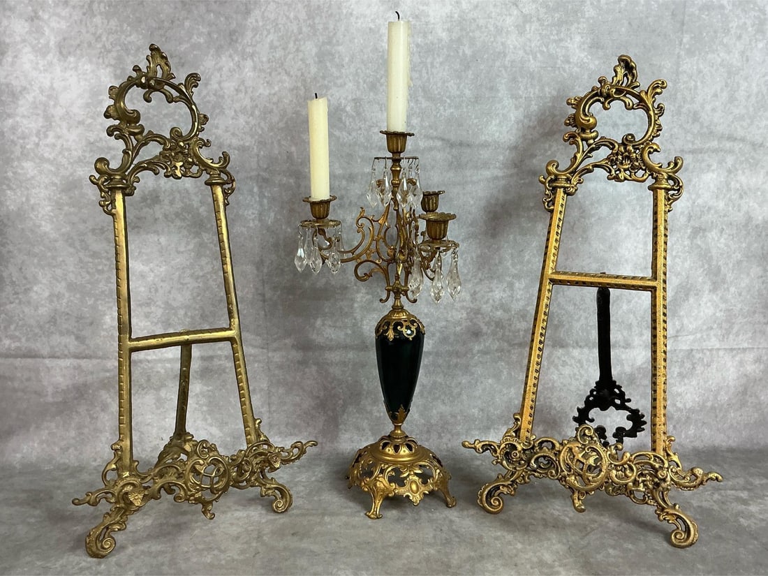 Rococo Style Easels & Candelabra (1 of 6)