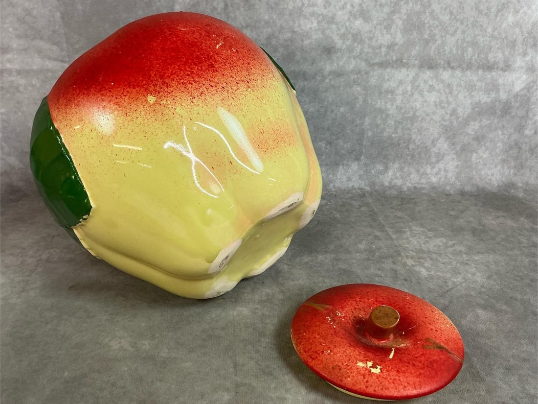 Apple Bean Pot & Cookie Jar - 3