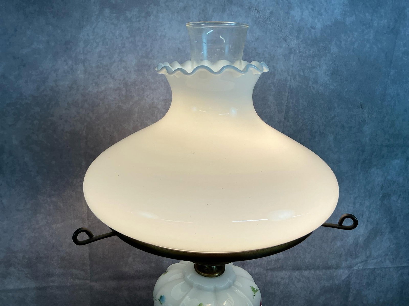 Milk Glass Table Lamp - 3