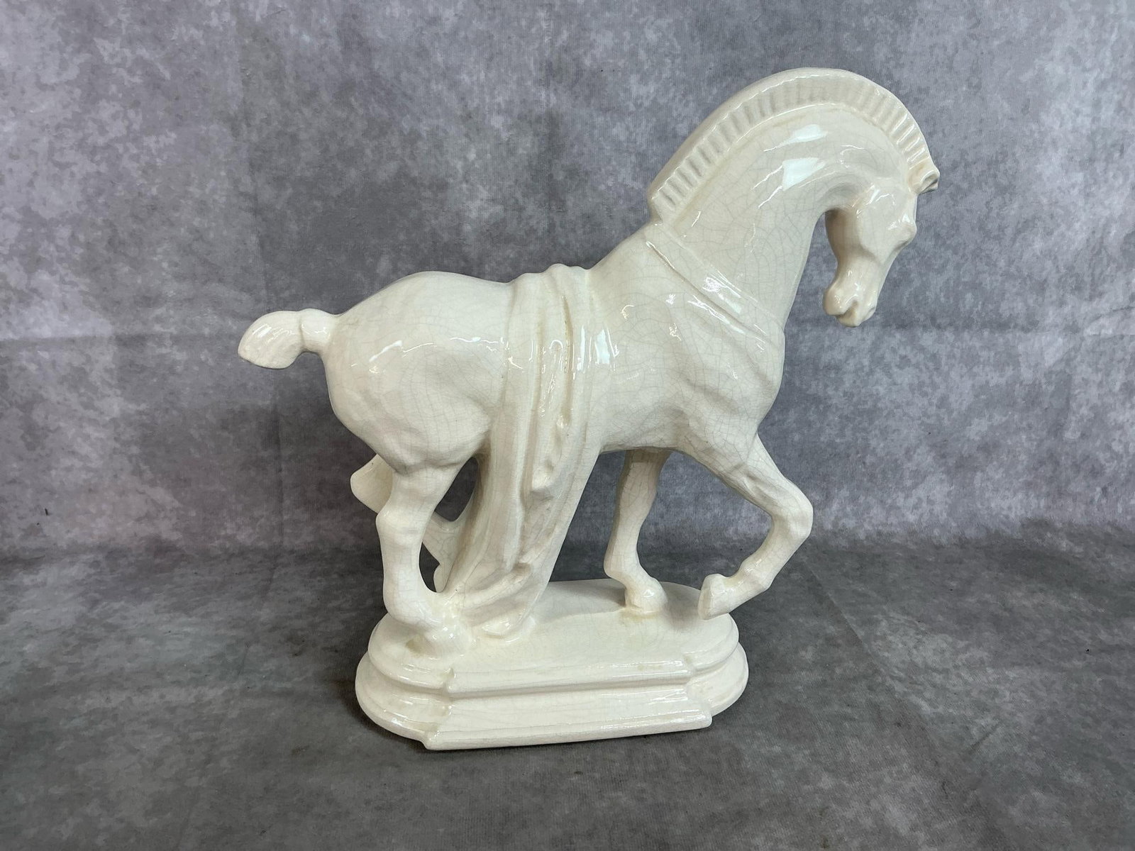 Prancing Trojan Horse Statue - 3